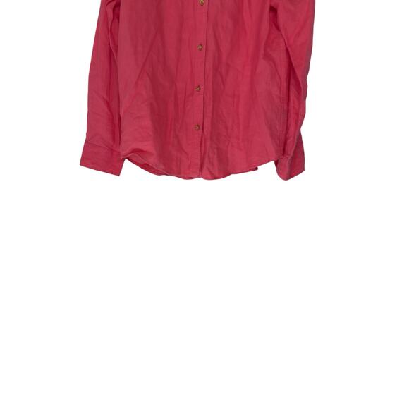 Ralph Lauren Button Up Blouse Pink Long Sleeve Linen Lagenlook Relaxed Small - Picture 4 of 14
